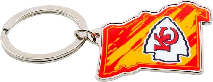 Actual product image Kansas City Chiefs State Keyring