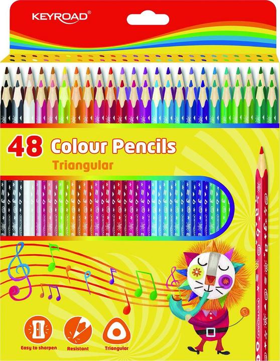 Actual product image Keyroad Pencils, triangular, 3 mm, 48 pieces, box (48 x)