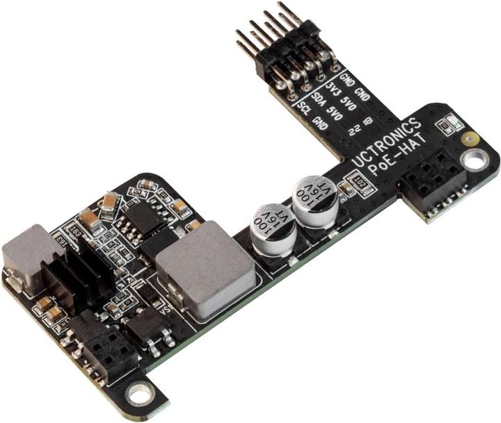 Actual product image Utronics Mini PoE HAT for Raspberry Pi 4 B and 3B/B+