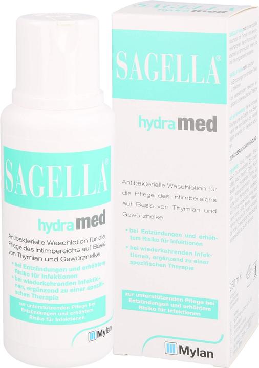 Actual product image Sagella Hydramed (Intimate washing lotion, 250 ml)