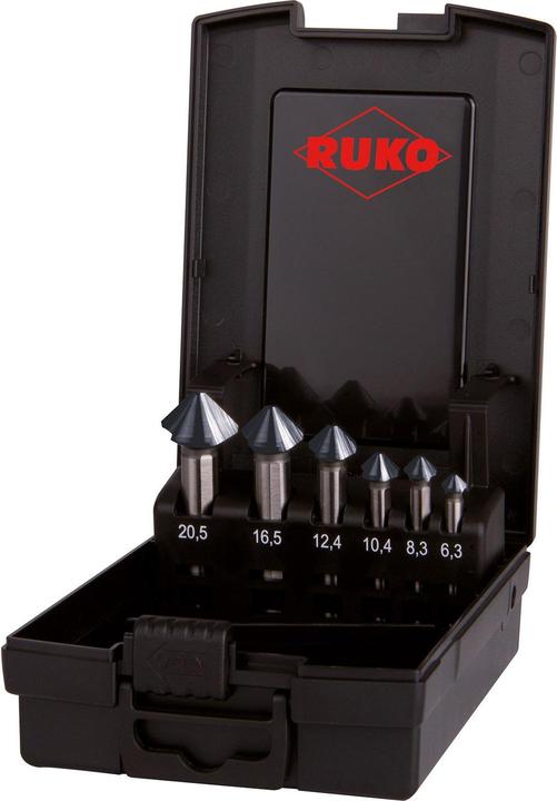 Actual product image Ruko Countersink set (6.3 mm, 8.3 mm, 10.4 mm, 12.4 mm, 16.5 mm, 20.5 mm)