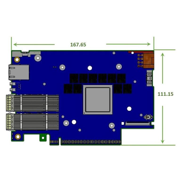 NVIDIA BlueField-3 P-Series B3240 - Network adapter - PCIe 5.0 x16 - 400 Gigabit QSFP112 x 2, Netzwe