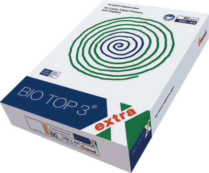 Produktbild Bio Top 3 extra, 1 Packung à 500 Blatt (80 g/m², 500 x, A4)