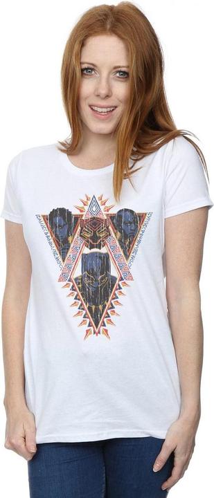 Produktbild Black Panther Tribal Heads TShirt aus Baumwolle (L)