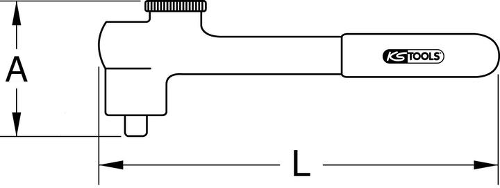 Image du produit KS Tools Cliquet réversible isolé 1/4"", 32 dents (1/4")