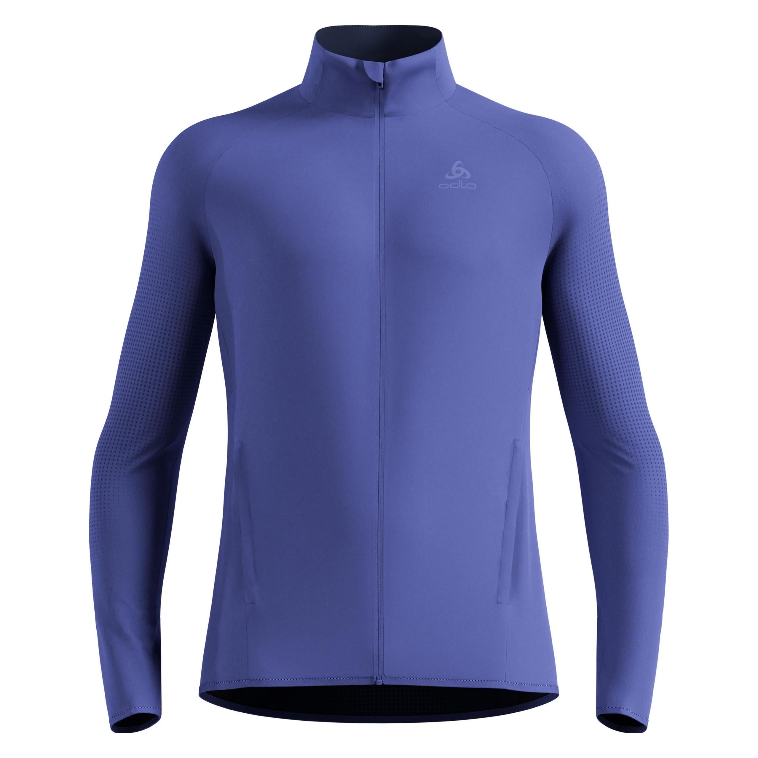 Odlo, Mannen, Hardloopjack, Zeroweight Warm Hybrid-Laufjacke 2.0 (M), Blauw, Paars, M