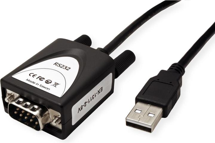 Image du produit Exsys GmbH Port USB 2.0 vers 1S série RS-232, +5V, LED (FTDI) (1.80 m)