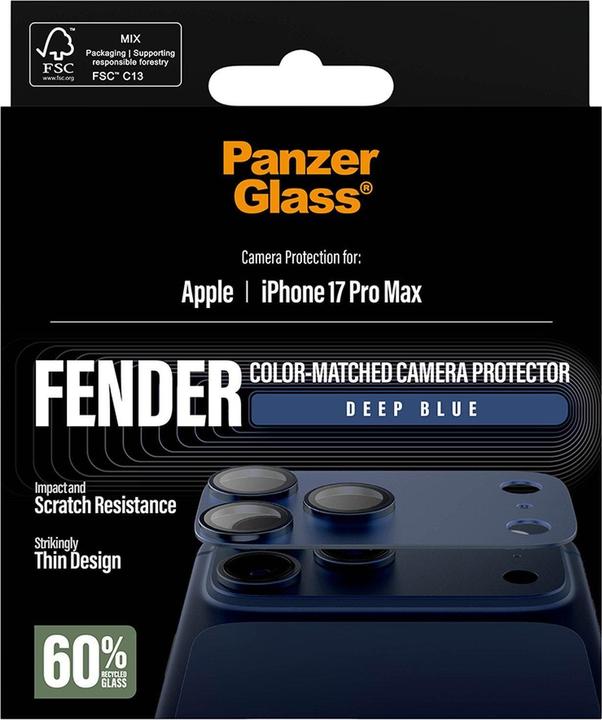 Image du produit PanzerGlass Fender Camera Protector (1 pcs, Apple iPhone 17 Pro Max)