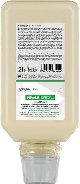 Paul Voorman Handreinigungscreme Pevalin Spezial 2 l rückfettend Softflasche PAUL VOORMANN (Flüssigseife, 2000 ml)