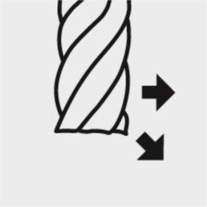 Actual product image Fortis End mill shank 12 mm total length 110 mm solid carbide AlTiN