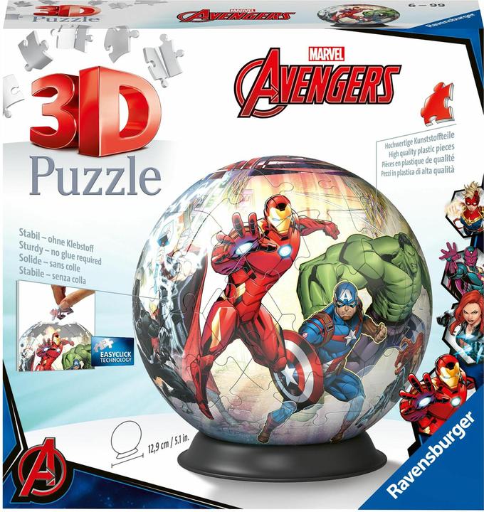Ravensburger Marvel Avengers puzzelball® 72p (72 onderdelen)
