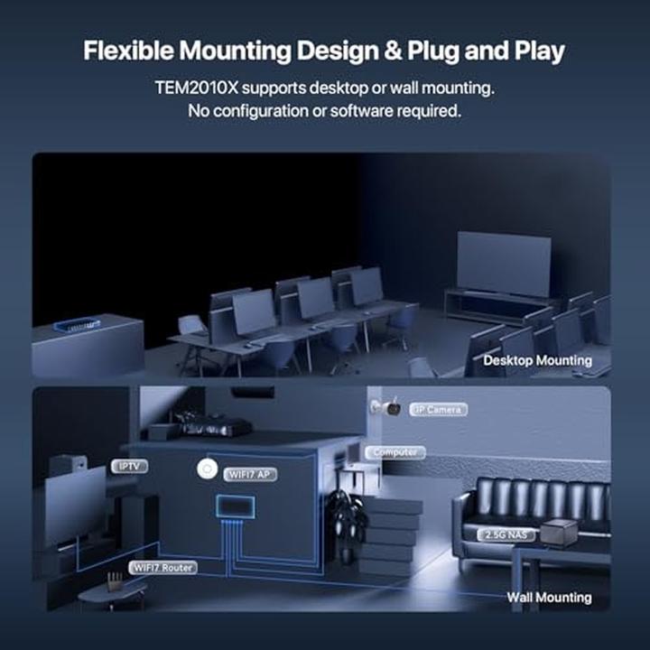 Immagine prodotto Tenda TEM2010X Switch Ethernet 2.5 Gigabit 8 (8 porte)