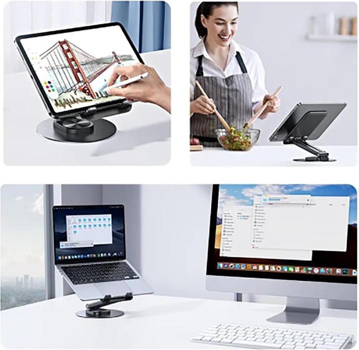 Image du produit Usams Desk stand for phone/tablet 4.7-12 inches black ZJ80ZJ01 (US-ZJ080)