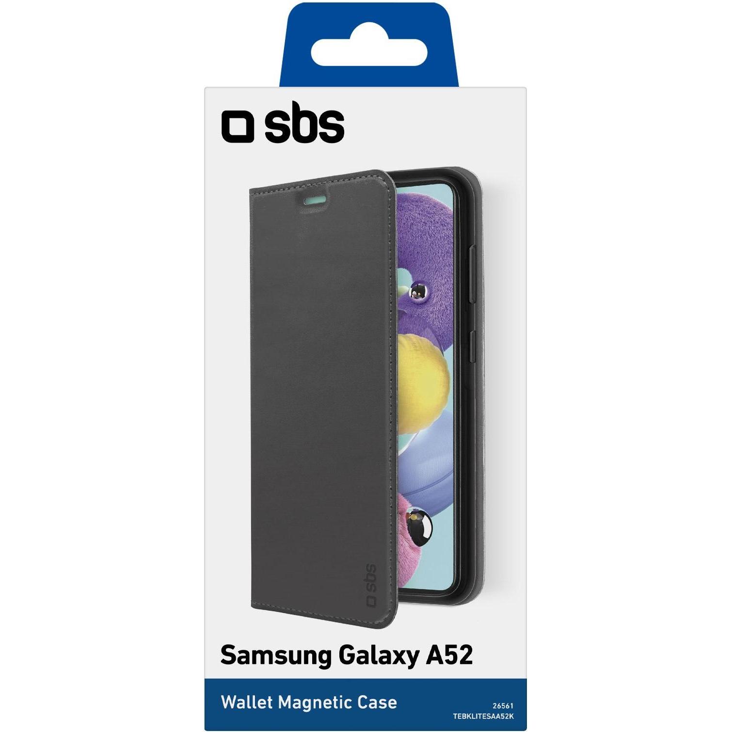 Thumbnail - SBS Klapphülle (Samsung Galaxy A52), Smartphone Hülle, Schwarz