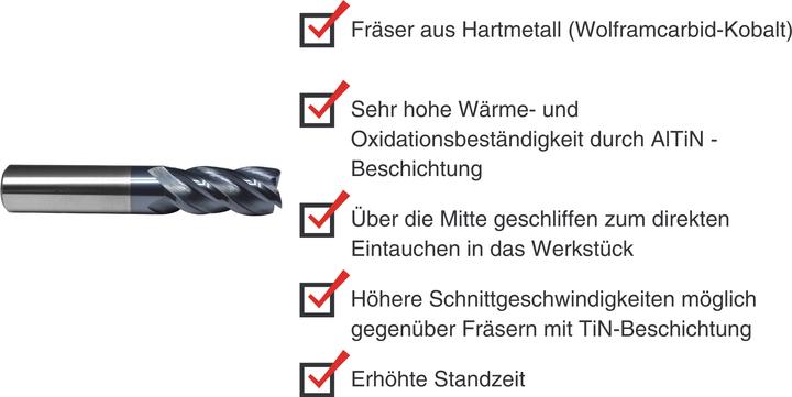 Produktbild Paulimot VHM-Schlichtfräser Ø 12,0 mm 35° mit AlTiN-Beschichtung, 4-schneidig