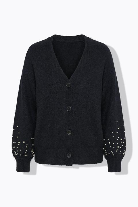 Produktbild Studio Untold Strickjacke, Oversize Shape, Ballonärmel mit Zierperlen (60)