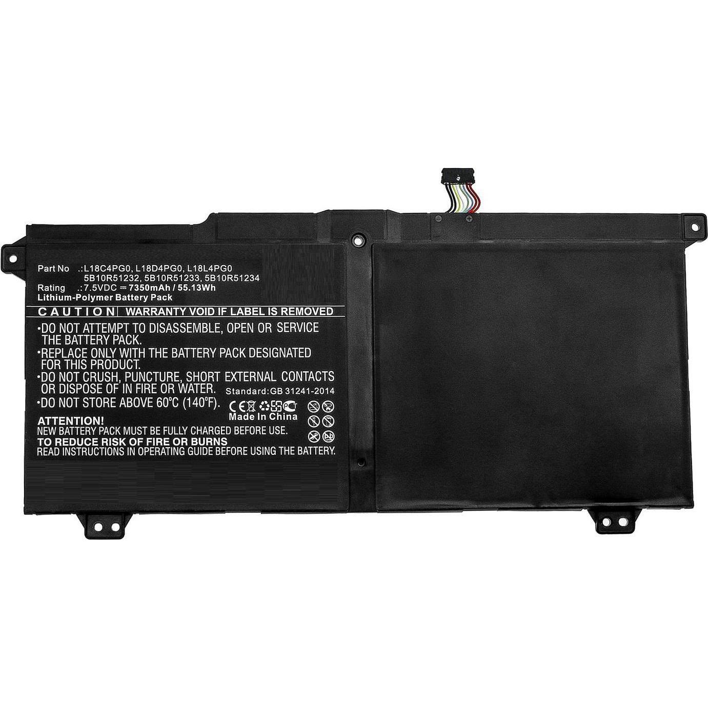 CoreParts Laptop Battery for Lenovo (7350 mAh), Notebook Akku, Schwarz