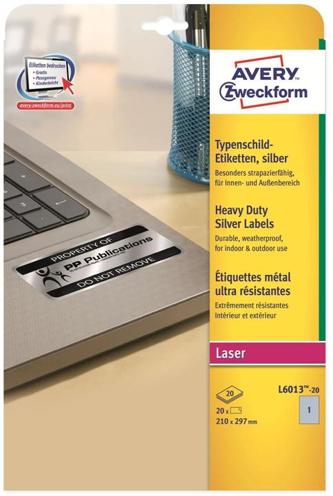 Produktbild Avery Typenschild-Etiketten