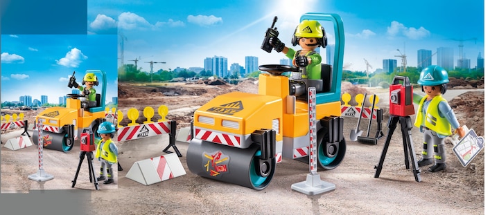 Immagine prodotto Playmobil Cantiere stradale (71751, Playmobil Eroi d'azione)