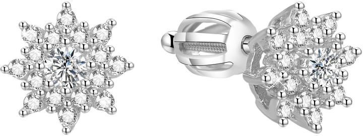 Actual product image Beneto Silver glittering earrings for AGUP1442S (L)