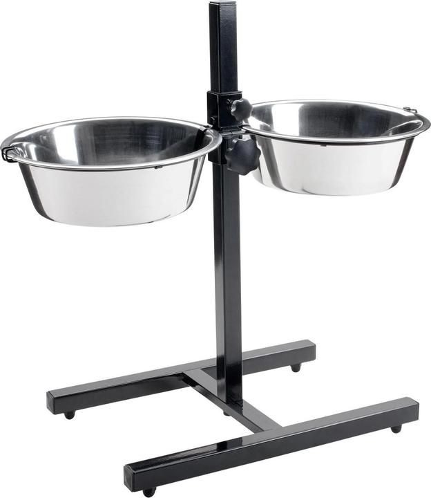 Actual product image Hunter Basic dog bar with 2 stainless steel bowls (1.80 l)