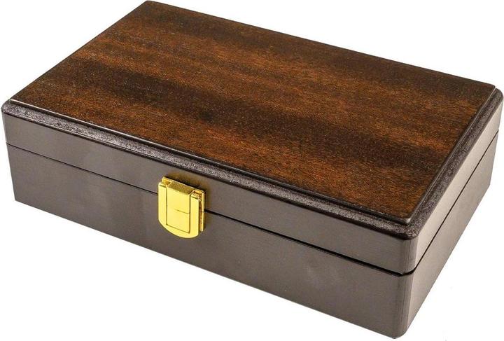 Actual product image Philos Domino double walnut look (English, French, German, Italian, 2 - 4 Players)