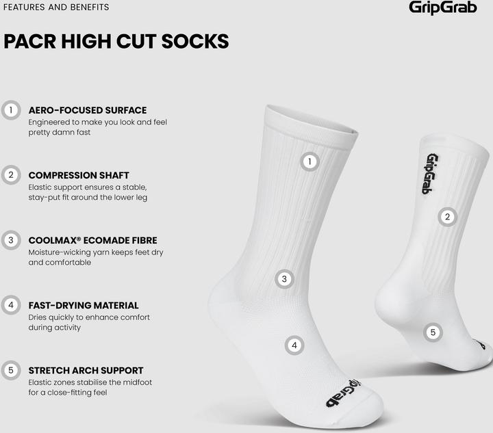 Immagine prodotto GripGrab PACR High Cut Socks (41 - 44)