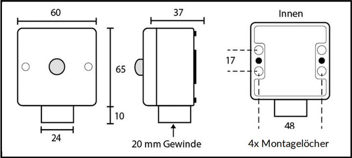Actual product image Dotlux DOTL motion and brightness sensor (10 m)