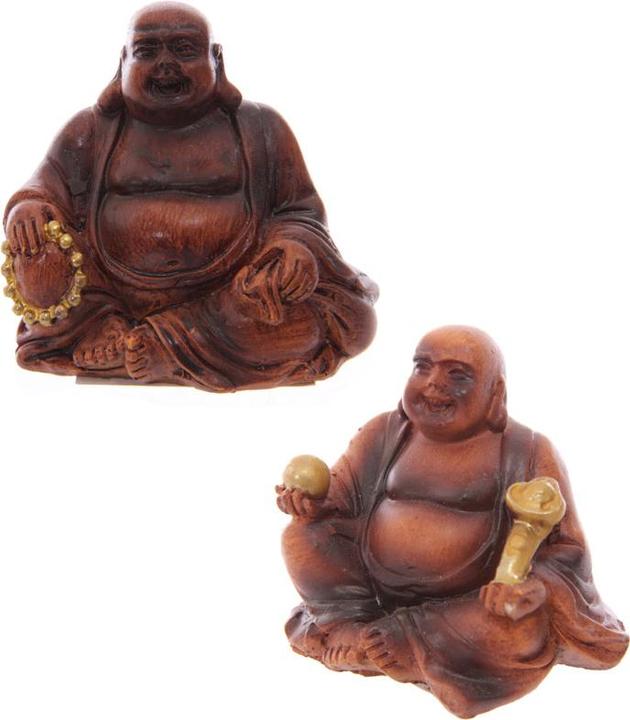 Produktbild Puckator Holzeffekt Mini Glücksbuddha