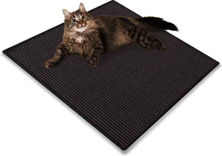 Actual product image Karat Sisal scratch rug (Black)