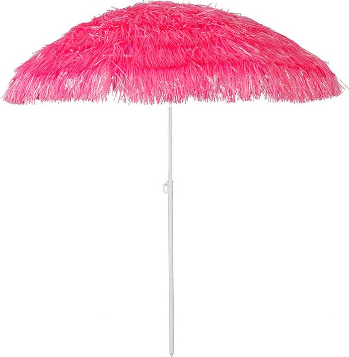 Mojawo Hawaii parasol Garden parasol Beach umbrella Ø1.6m Pink folding (1.60 m)