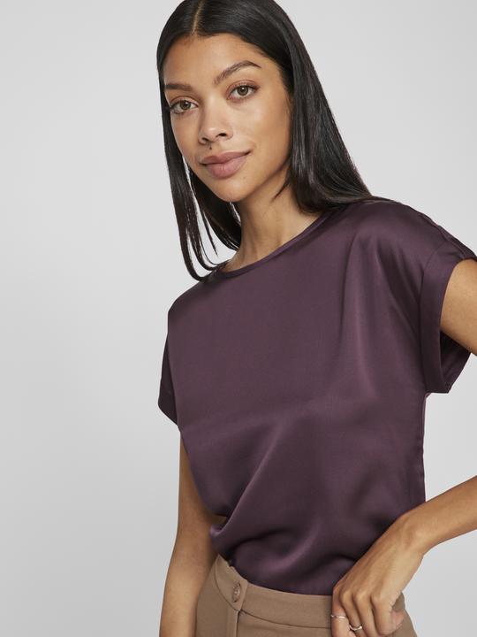 Actual product image Vila Round neckline top with short sleeves (34)