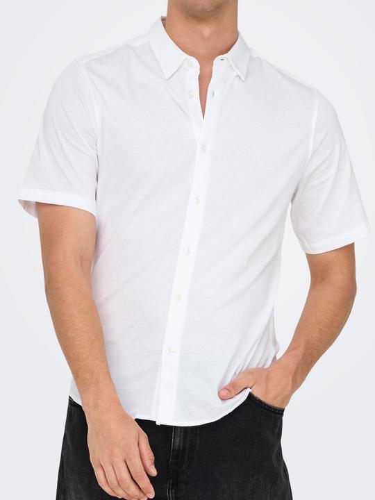 Produktbild Only & Sons Onsrobin Button Under Ss Stretch Shirt (XL)
