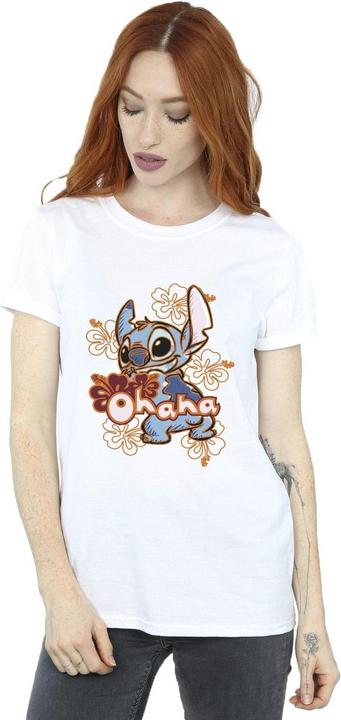 Produktbild Disney Lilo And Stitch Ohana Orange Hibiscus TShirt (M)