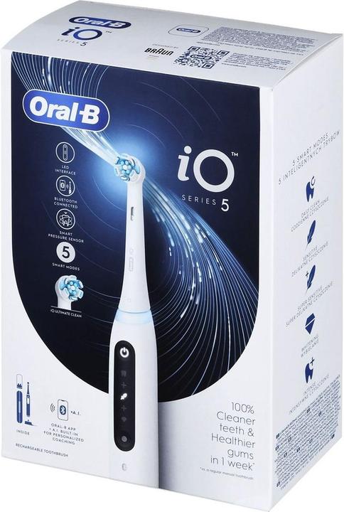 Image du produit Oral-B Brosse à dents électrique iO5 Rechargeable, Pour adultes, Nombre de têtes de brossage incluses 1 (Brosse à dents oscillo-rotative)