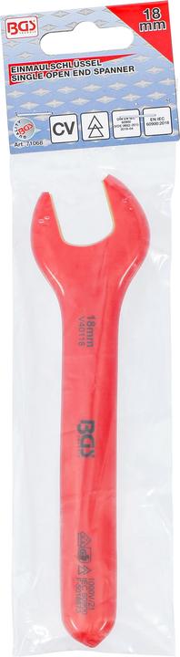 Actual product image BGS VDE Single Open End Spanner 18 mm (18 mm)