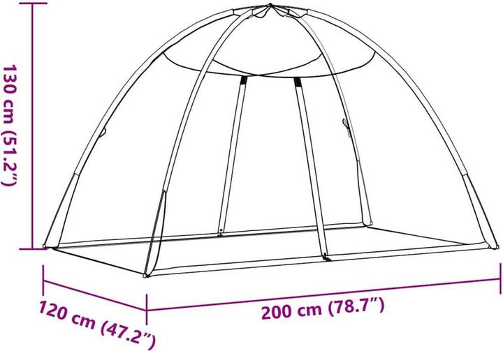 Produktbild vidaXL Moskitonetz (120 x 130 cm)