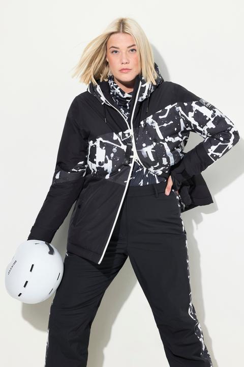 Actual product image Ulla Popken HYPRAR Abstract Print Performance Jacket (54)