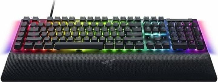 Actual product image Razer BlackWidow V4 Mechanical Gaming Keyboard, Yellow Switch, US Layout, Wired, Black (USA, Cable)