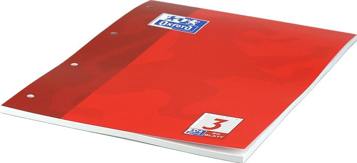 Image du produit Oxford Bloc de feuilles de travail, A4, linéature 3 (A4, Couverture rigide)