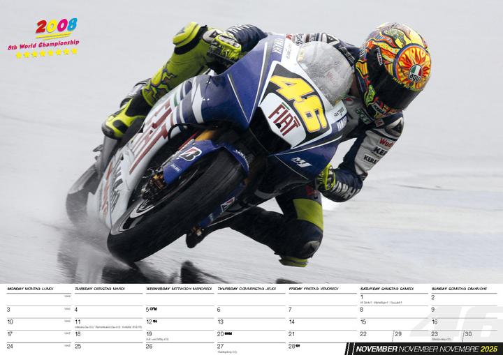 Actual product image Valentino Rossi Calendar 2025