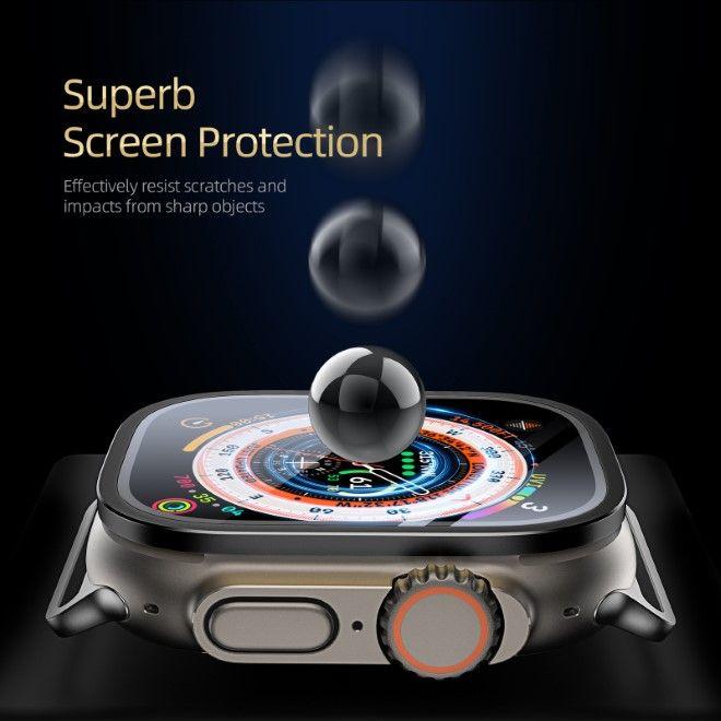 Image du produit Dux Ducis Flas Verre Trempé Avec Cadre En Aluminium Pour Apple Watch Ultra 49mm - Noir