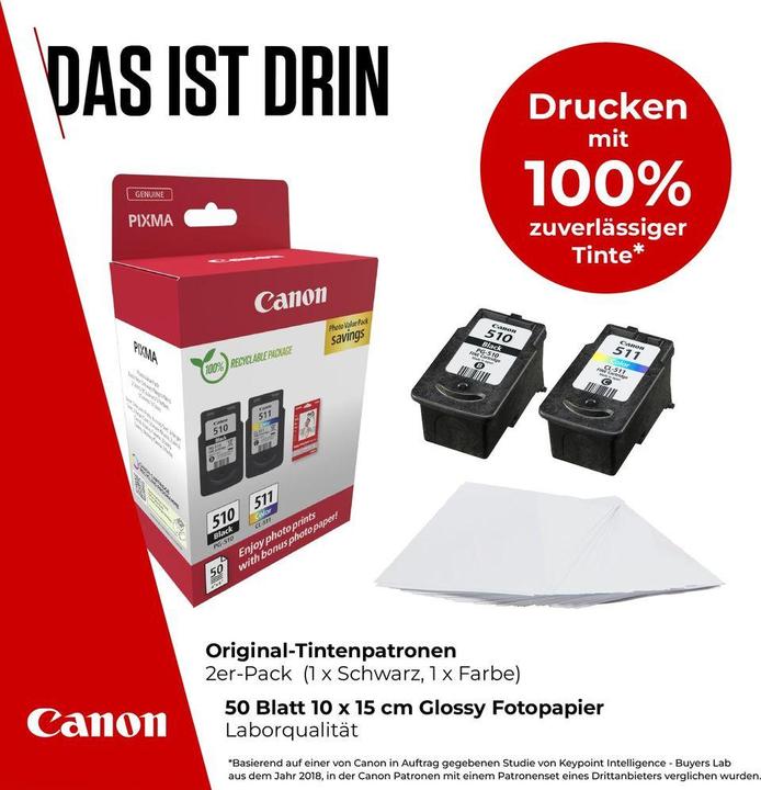 Produktbild Canon PG-510/CL-511 Vorteilspaket (M, C, Y, BK)