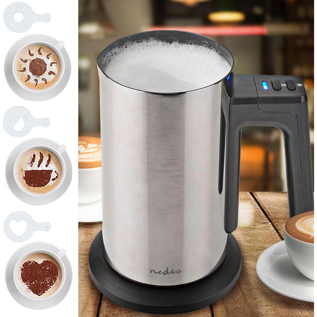 Thumbnail - Nedis KAMF300ESS Milchaufschäumer 0.15 l Verdecktes Heizelement 500 W Kabellos 1-Geschwindigkeitsst, Milchaufschäumer, S...