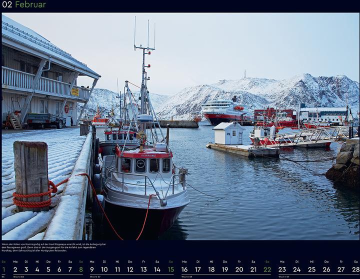 Produktbild Hurtigruten - Wandkalender 2026 (60 x 45 cm, Harter Einband, Deutsch)