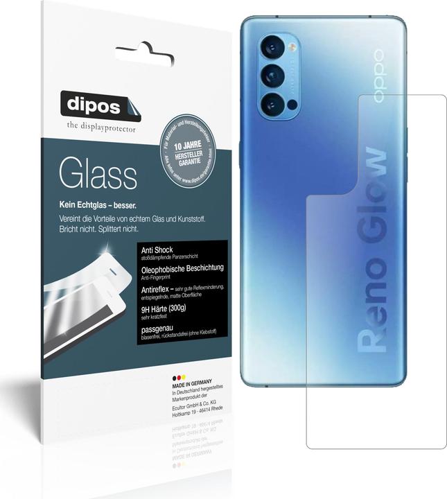 Brotect Pellicola Vetro Opaca Per Oppo Reno Z: Anti-Riflesso, Durezza 9H, AirGlass Made In Germany - 2