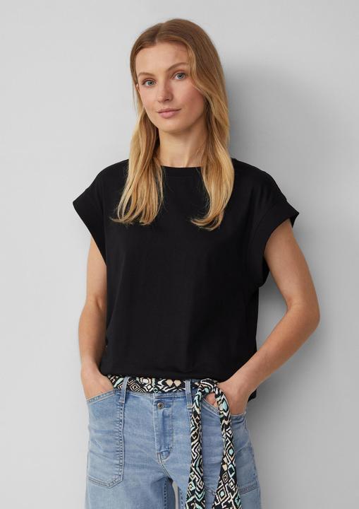 Produktbild S.Oliver T-Shirt T-Shirt im Relaxed Fit mit überschnittenen Schultern (36)