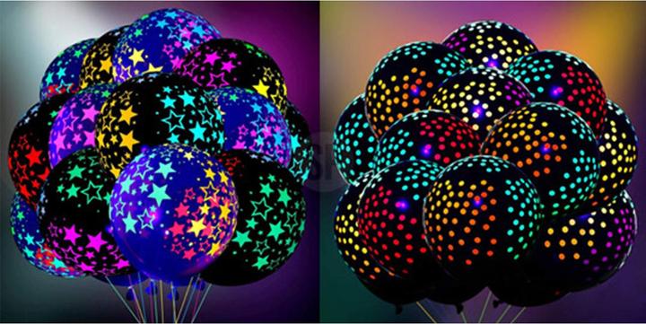 Image du produit Ballons néon, brillent dans le noir, 10 pcs (10x)