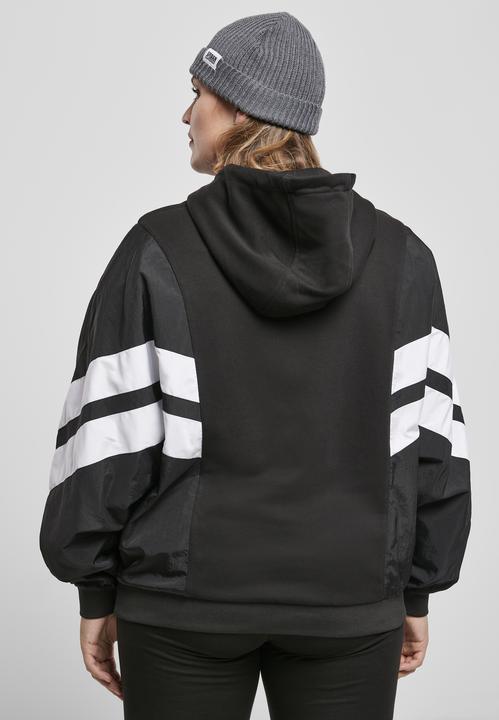 Produktbild Urban Classics Ladies Mix Crinkle Nylon Sweat Hoody (XL)