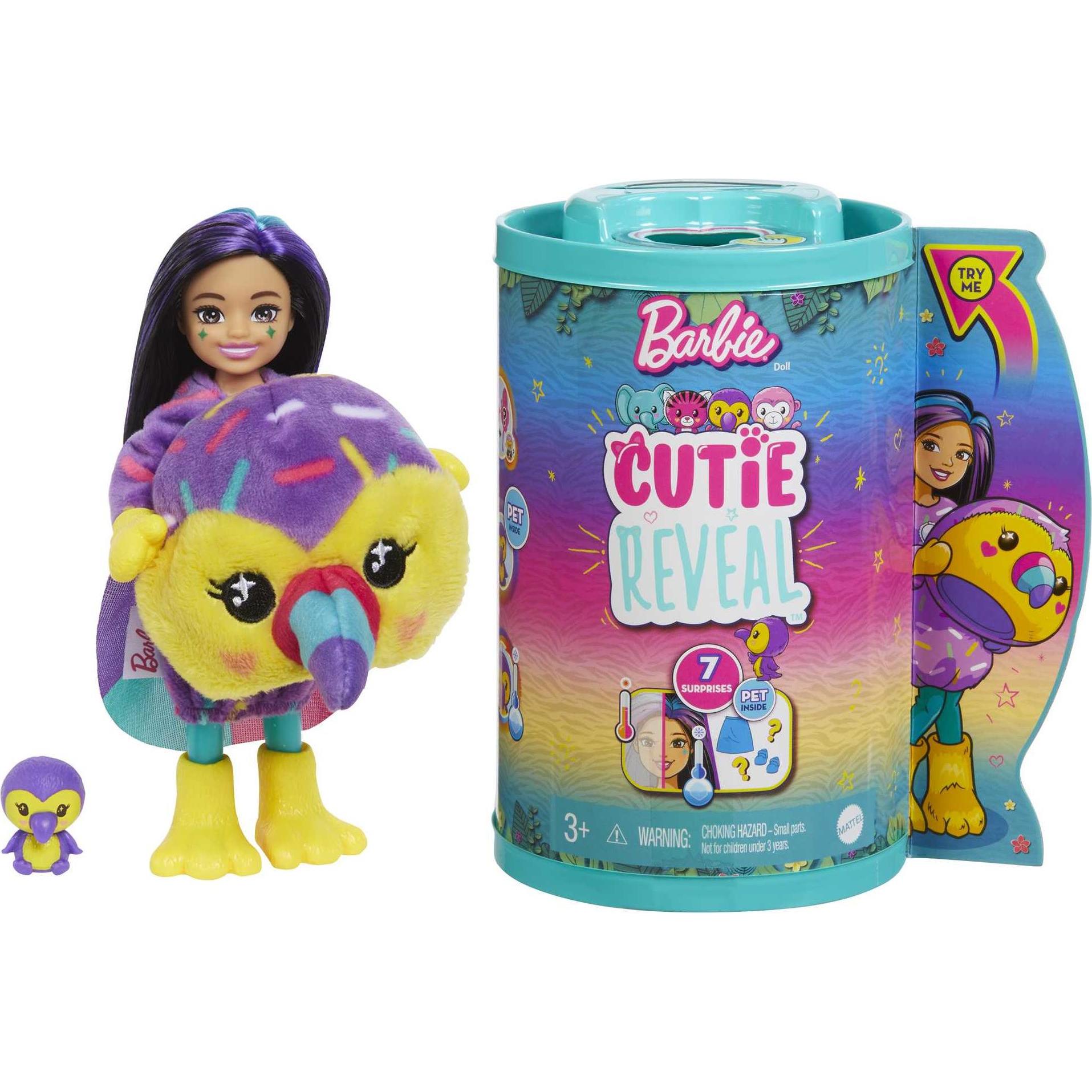 Barbie Cutie Reveal Chelsea Jungle Series - Toucan